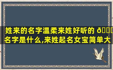 姓来的名字温柔来姓好听的 🍀 名字是什么,来姓起名女宝简单大气